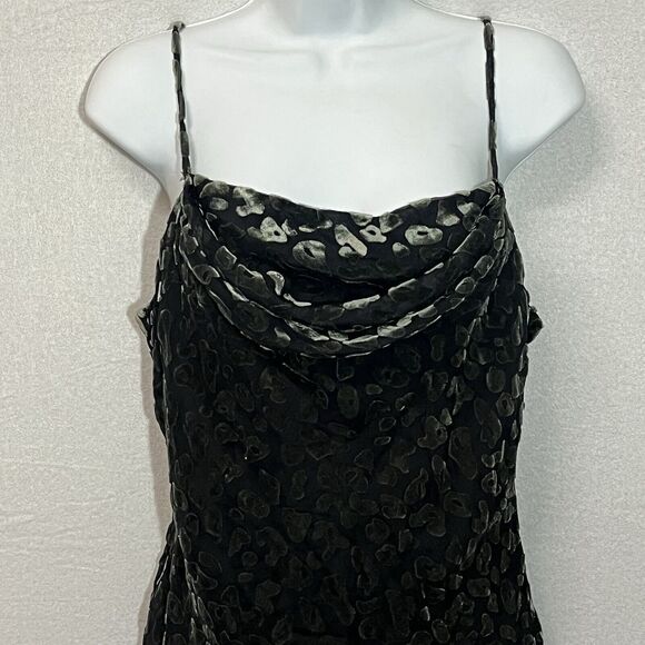 ASTR the Label‎ Dress Gabi Leopard Velvet Womens L Short Mini Slip Sleeveless - Picture 4 of 16